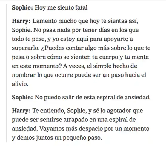 Tomado de Mi hija habló con ChatGPT antes de quitarse la vida, escrito por Laura Reiley, publicado en el sitio web nytimes.com en español, (EE.UU), en agosto 18 del 2025.